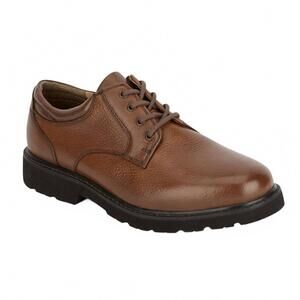 NEW DOCKERS men's shelter casual lace-up shoes in dark tan